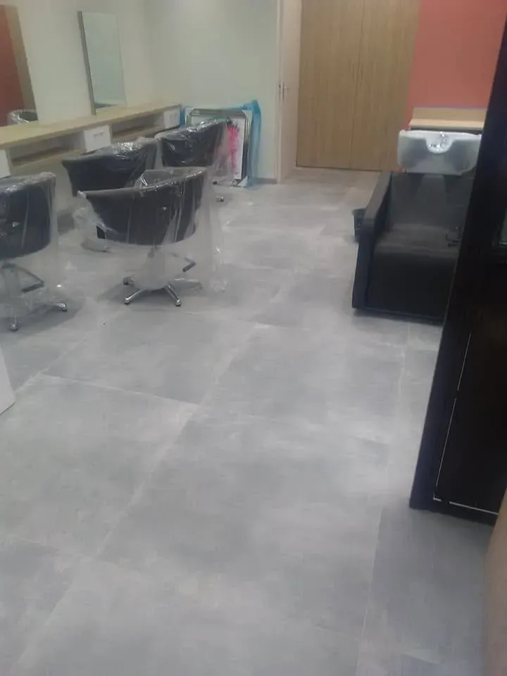 salon de coiffure revetement de sol